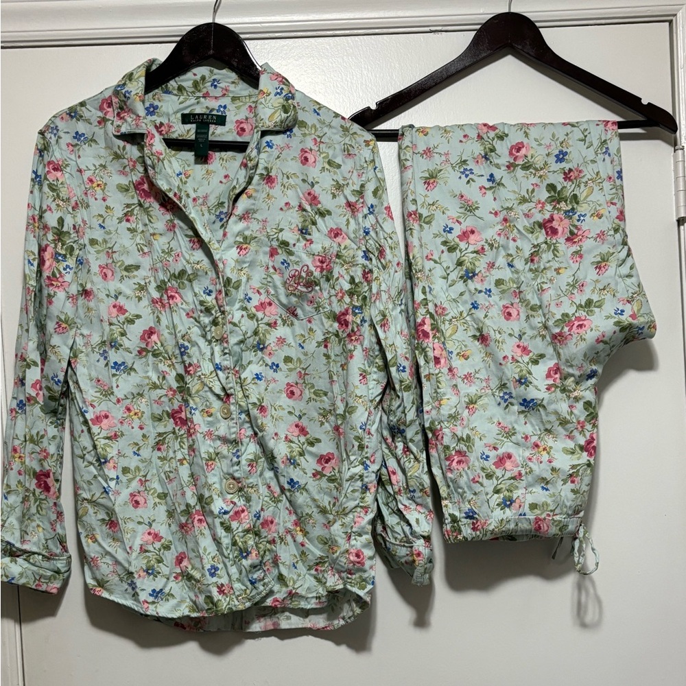 Lauren Ralph Lauren Floral Pajama Set Size Large